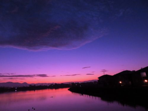 朝焼けの写真