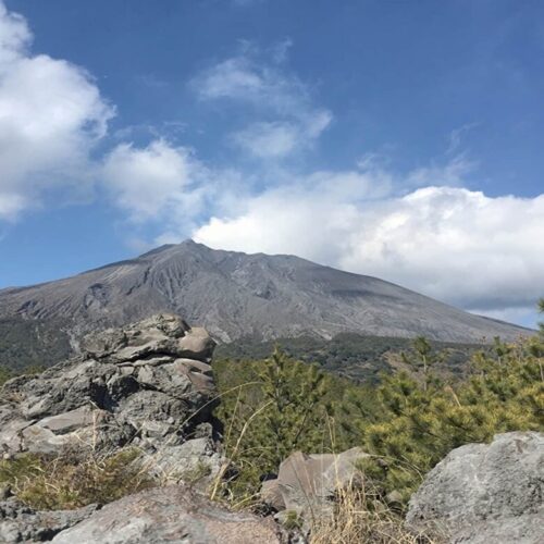有村溶岩展望所から見た桜島