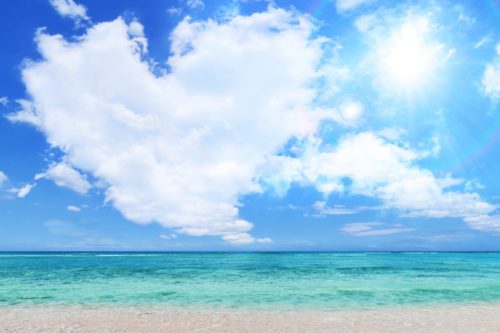 ハート型の雲