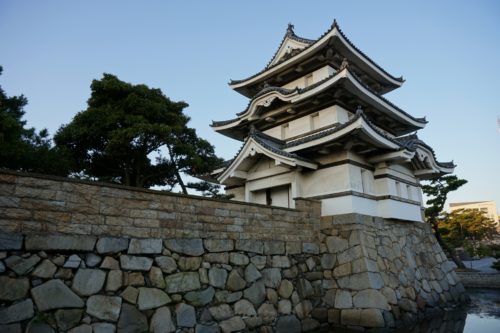 高松城 石垣・堀と月見櫓