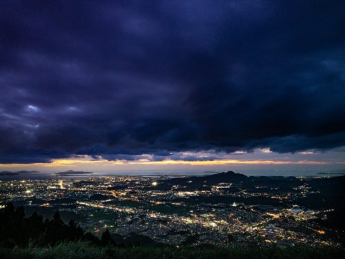 米の山展望台から見える夜景
