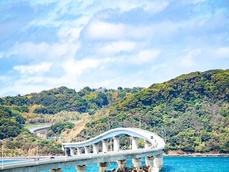 角島大橋と海の風景