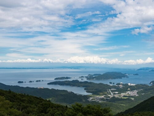 伊勢志摩スカイラインの山頂からの景色
