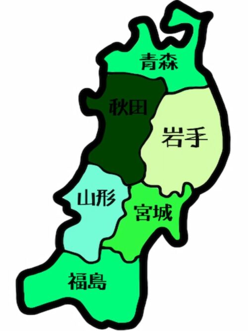 東北地方地図