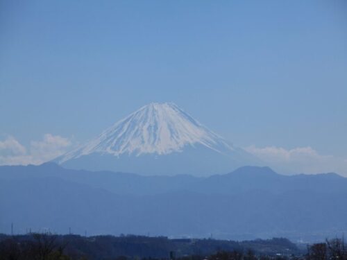 北杜市須玉町から見る富士山