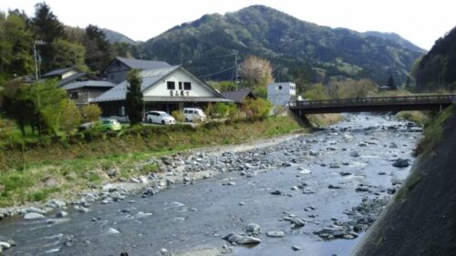 道志村　道の駅からの風景