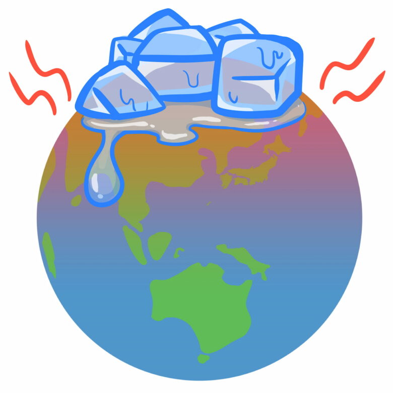 地球温暖化のイラスト