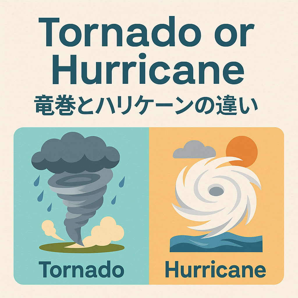 竜巻英語サイクロンの意味と台風やハリケーンの違いをわかりやすく