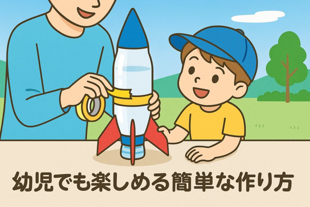 親子で楽しめる簡単なペットボトルロケットの作り方